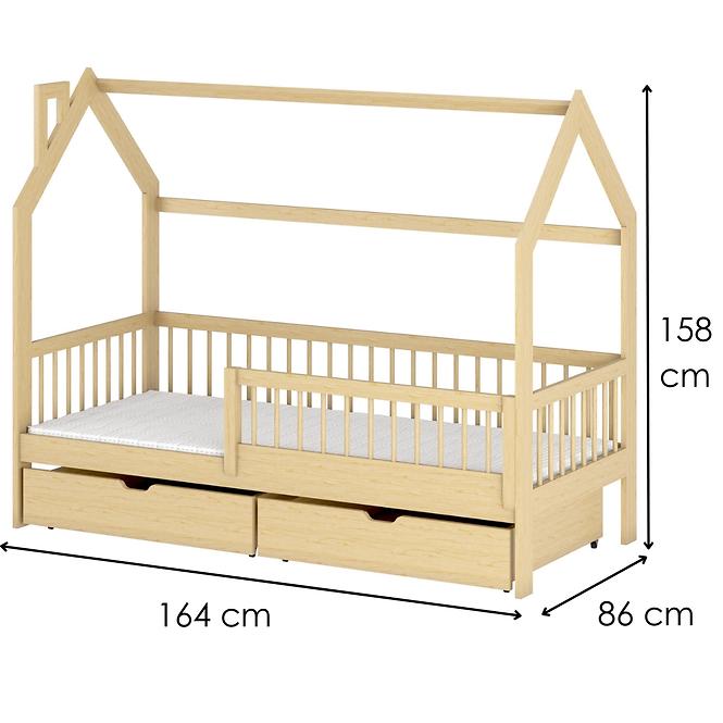 Posteľ Chata Oskar 80x160 pine