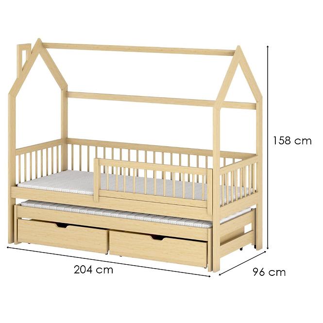 Posteľ Chata Papi 90x200 pine