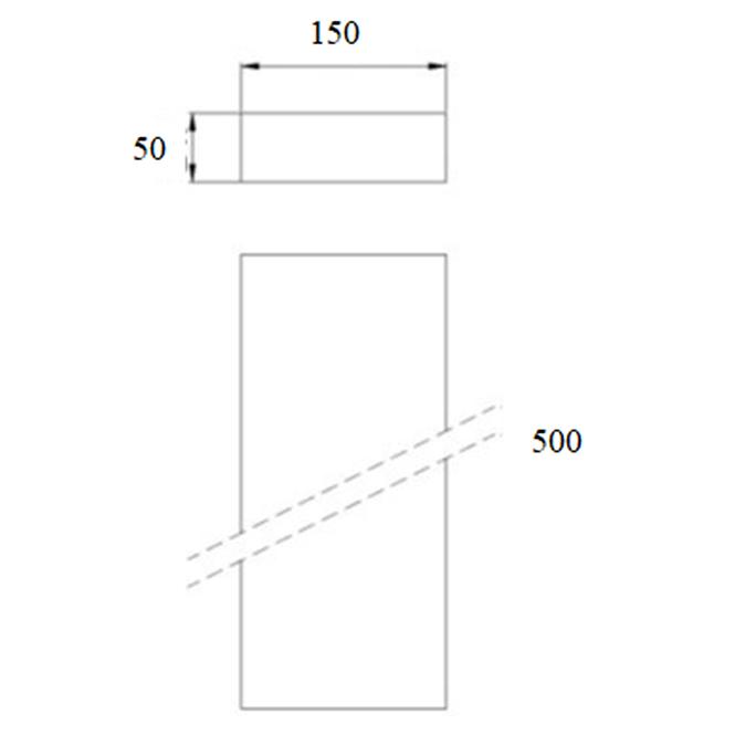 Kanál 150x50x500 DPP02