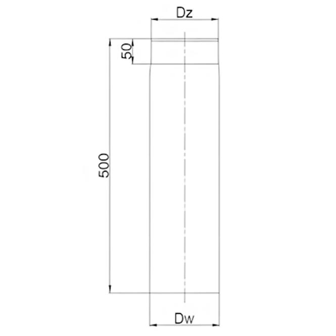 Rúra RP130/500-BERTR02