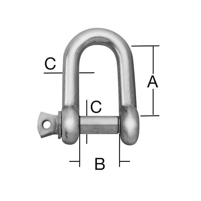 Očko 14x8x4mm, 2 ks