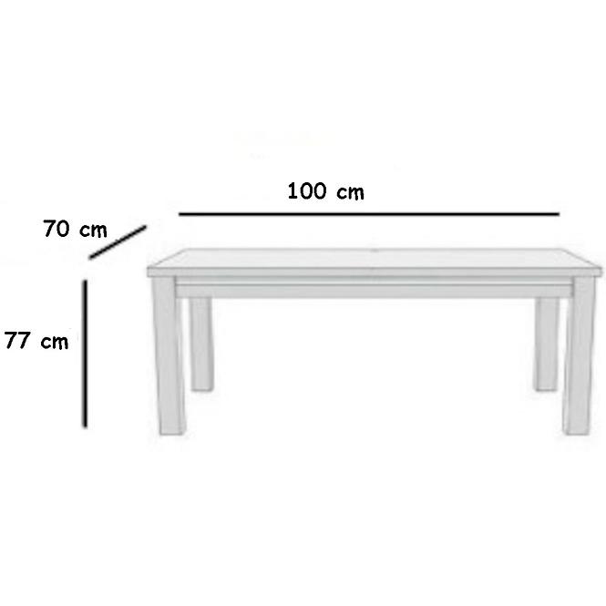 Jedálenský stôl ST29 100X70 dub Sonoma X