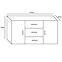 Systémový nábytok komoda Fill 4 2D3S Sonoma/Grafit,2