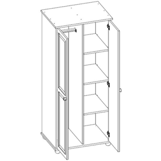 Skriňa 40a borovice 85 cm