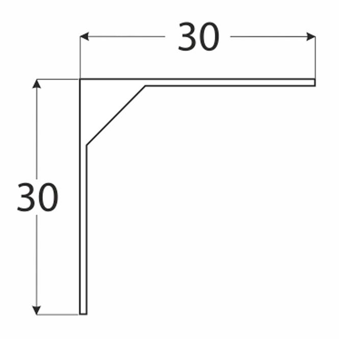 Konzola pod policu WSM 30 BI30X30