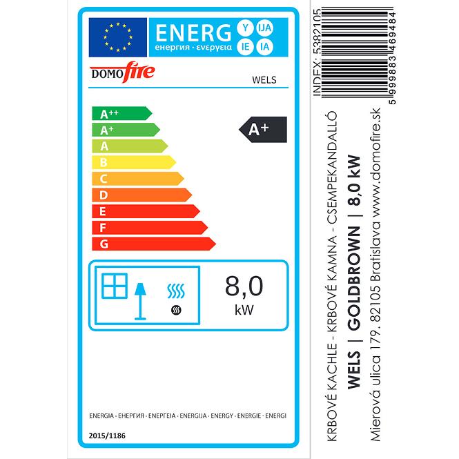 Krbové kachle Wels Goldbrown