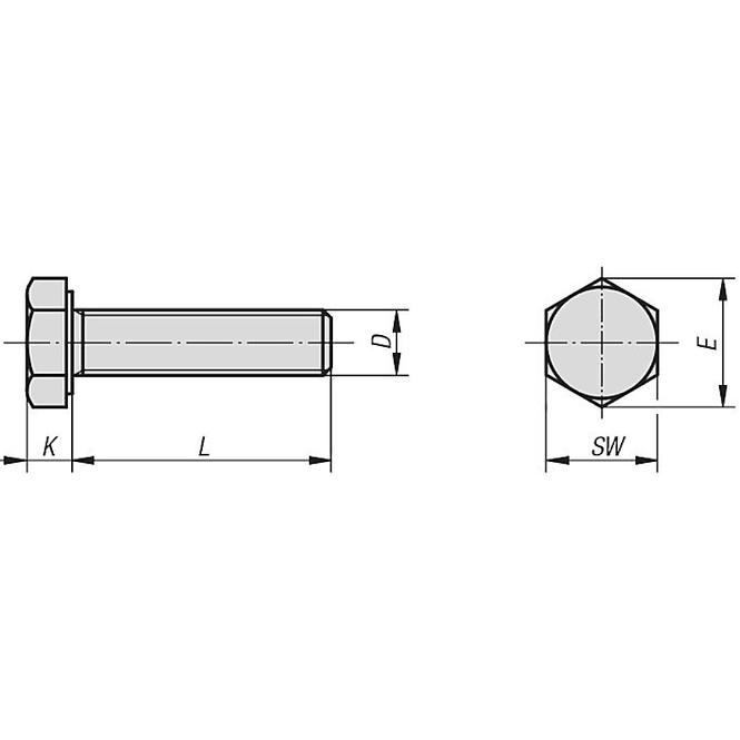 Skrutka 5.8 8x50 DIN933 ZN