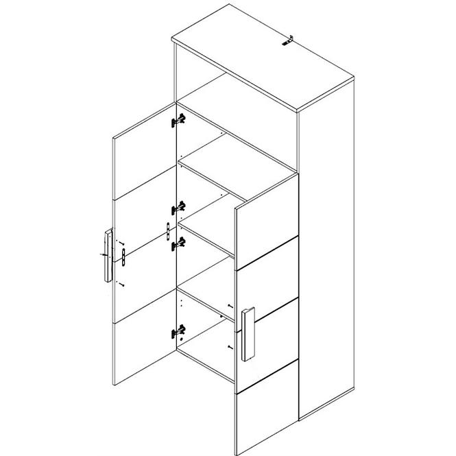 Regál Arkina LBLR82-C804