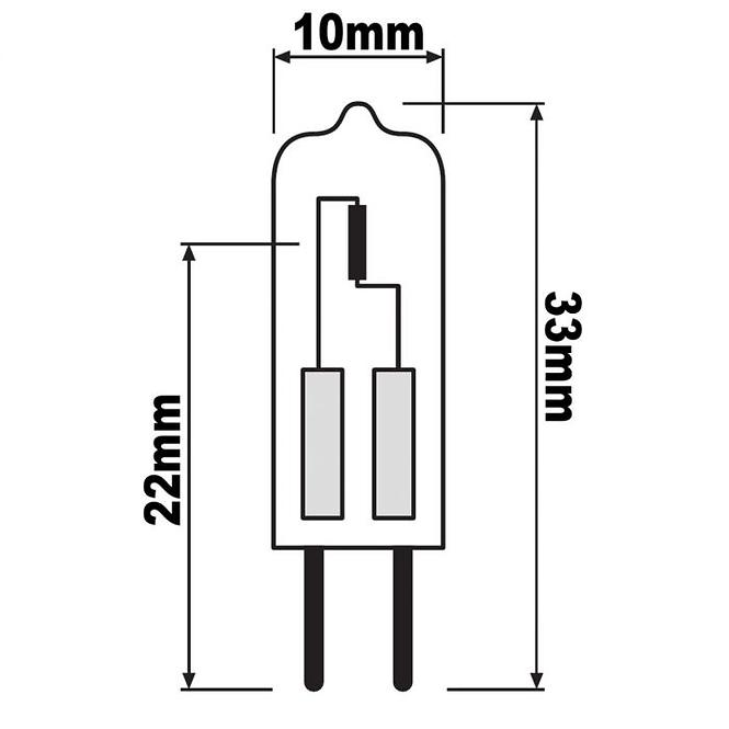 OSRAM Kaps G4 64415 ST AX 10W 12V BLI2