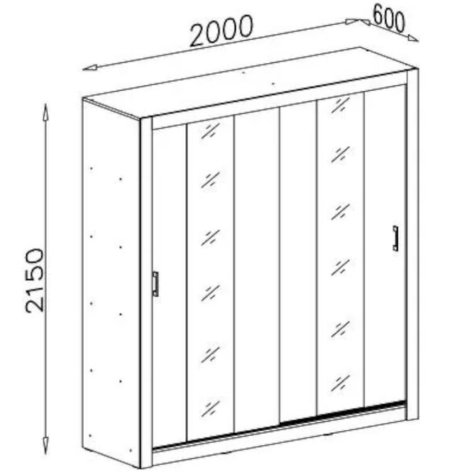 Skriňa Duca DC2 Biely 200