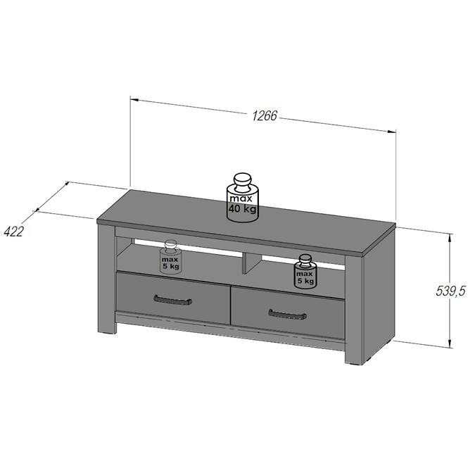 TV stolík Havanna HVNT121-D67