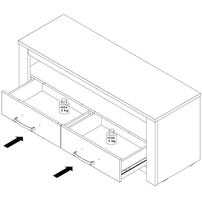 TV stolík Havanna HVNT121-D67