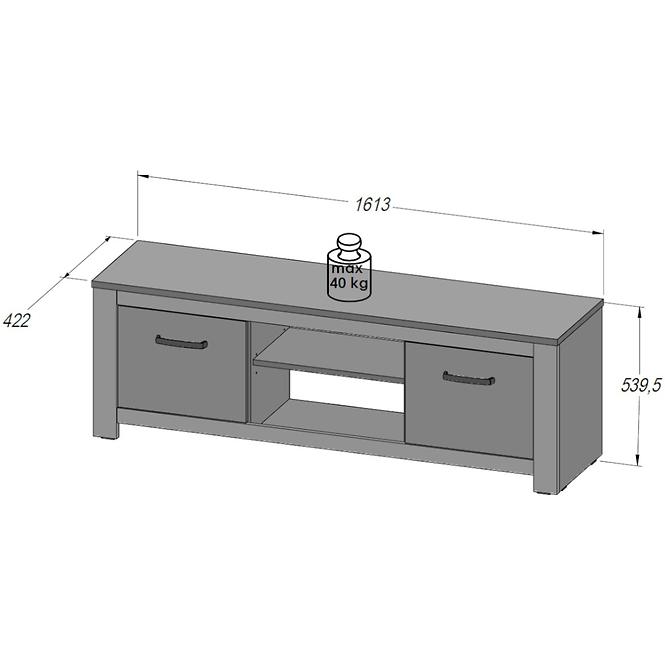 TV stolík Havanna HVNT131-D67