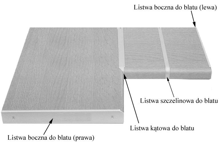 Lišta ALU bočná ľavá DUROPAL 38