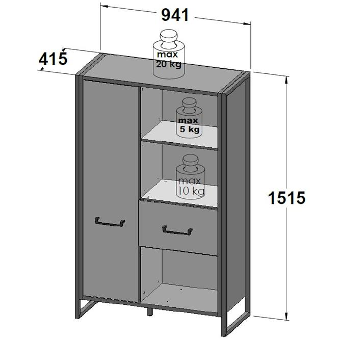 Regál HUD R421R